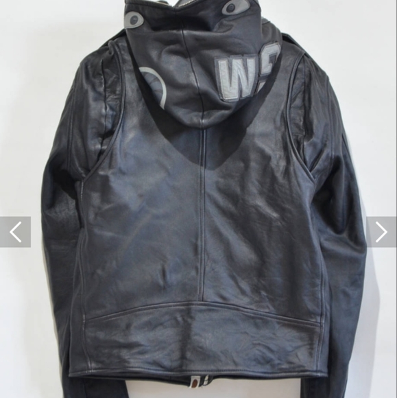 🔥BAPE LEATHER RIDER SHARK JACKET MUST SELL- RETAIL $1500 - Picture 2 of 5